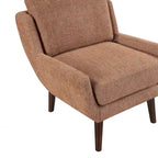 Comfortable Contemporary Accent Chair with Durable Upholstery and Solid Wood Legs
