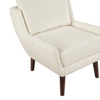 Comfortable Contemporary Accent Chair with Durable Upholstery and Solid Wood Legs