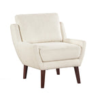 Comfortable Contemporary Accent Chair with Durable Upholstery and Solid Wood Legs