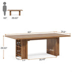 63 Inches Office Executive Desk with Storage