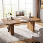 63 Inches Office Executive Desk with Storage