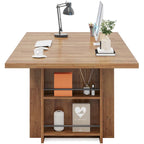 63 Inches Office Executive Desk with Storage