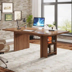 63 Inches Office Executive Desk with Storage