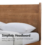 Set camera da letto di 4 pezzi con piattaforma in legno di noce in stile anni Cinquanta Furniture of America Beau