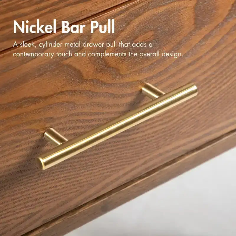 Set camera da letto di 4 pezzi con piattaforma in legno di noce in stile anni Cinquanta Furniture of America Beau