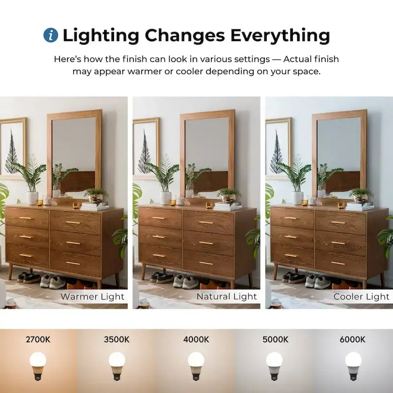 Set camera da letto di 4 pezzi con piattaforma in legno di noce in stile anni Cinquanta Furniture of America Beau