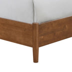 Set camera da letto di 4 pezzi con piattaforma in legno di noce in stile anni Cinquanta Furniture of America Beau