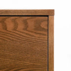 Set camera da letto di 4 pezzi con piattaforma in legno di noce in stile anni Cinquanta Furniture of America Beau