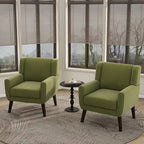 Modern Armchair Upholstered Accent Chair Set of 2