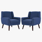 Modern Armchair Upholstered Accent Chair Set of 2