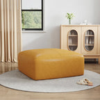 35 Pouf in vera pelle, Pouf imbottito per soggiorno
