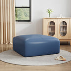 35 Pouf in vera pelle, Pouf imbottito per soggiorno