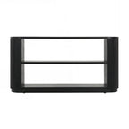 Versatile Slim Console Table with Open Shelf and Stylish Wood Grain for Living Room