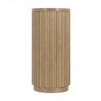 Versatile Slim Console Table with Open Shelf and Stylish Wood Grain for Living Room