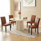 VECELO Upholstered Dining Chairs Set of 2/4/6, Fabric Dining Room Kitchen Side Chair, Parson Dining Chairs