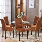 VECELO Upholstered Dining Chairs Set of 2/4/6, Fabric Dining Room Kitchen Side Chair, Parson Dining Chairs