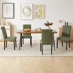 VECELO Upholstered Dining Chairs Set of 2/4/6, Fabric Dining Room Kitchen Side Chair, Parson Dining Chairs