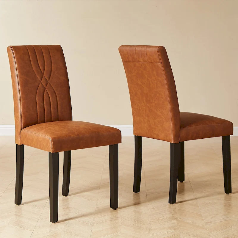 VECELO Upholstered Dining Chairs Set of 2/4/6, Fabric Dining Room Kitchen Side Chair, Parson Dining Chairs
