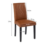 VECELO Upholstered Dining Chairs Set of 2/4/6, Fabric Dining Room Kitchen Side Chair, Parson Dining Chairs
