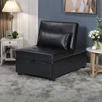 Pouf letto pieghevole multifunzionale convertibile in poltrona lounge e letto singolo (capacità 120 kg)