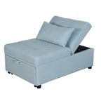 Pouf letto pieghevole multifunzionale convertibile in poltrona lounge e letto singolo (capacità 120 kg)