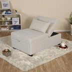 Pouf letto pieghevole multifunzionale convertibile in poltrona lounge e letto singolo (capacità 120 kg)