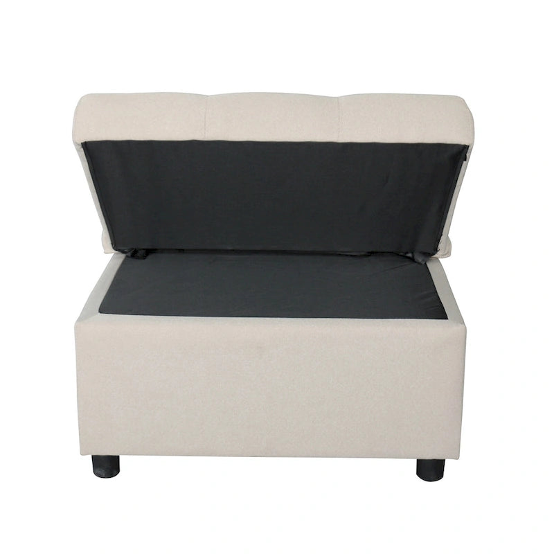 Pouf letto pieghevole multifunzionale convertibile in poltrona lounge e letto singolo (capacità 120 kg)