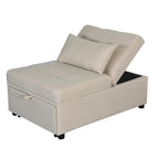 Pouf letto pieghevole multifunzionale convertibile in poltrona lounge e letto singolo (capacità 120 kg)