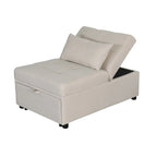 Pouf letto pieghevole multifunzionale convertibile in poltrona lounge e letto singolo (capacità 120 kg)