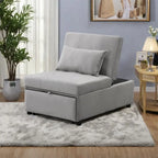 Pouf letto pieghevole multifunzionale convertibile in poltrona lounge e letto singolo (capacità 120 kg)