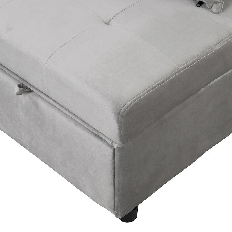 Pouf letto pieghevole multifunzionale convertibile in poltrona lounge e letto singolo (capacità 120 kg)
