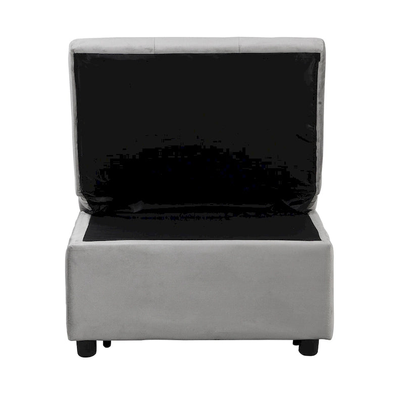 Pouf letto pieghevole multifunzionale convertibile in poltrona lounge e letto singolo (capacità 120 kg)