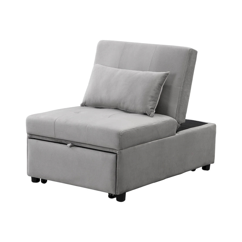 Pouf letto pieghevole multifunzionale convertibile in poltrona lounge e letto singolo (capacità 120 kg)