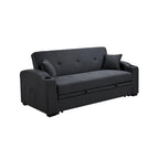 Roomfitters 75 Inch 3 in 1 Convertible Modern Sofa with Convenient Pull Out Bed, Reclining Backrest, Cup Holders, Pillows