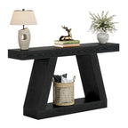55 Inches Farmhouse Entryway Console Table with Storage