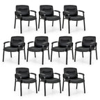 Set of 10 Waiting Room Chair No Wheels w/ Padded Armrests Guest