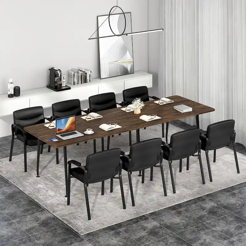 Set of 10 Waiting Room Chair No Wheels w/ Padded Armrests Guest