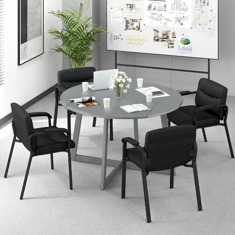 Set of 10 Waiting Room Chair No Wheels w/ Padded Armrests Guest