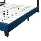 Modern Adjustable Queen Size Upholstered Bed