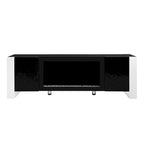 Modern 68.1 Fireplace TV Stand with 2 Large Cabinets for TVs up to 78