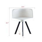 Modern 7-Piece Dining Set with Rectangular Marble Table & 6 Upholstered Chairs