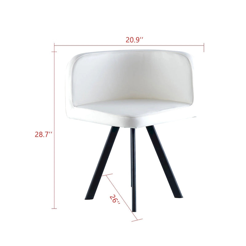 Modern 7-Piece Dining Set with Rectangular Marble Table & 6 Upholstered Chairs