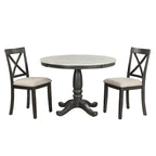 5-Piece Modern Wooden Dining Set with Round Table & Chairs