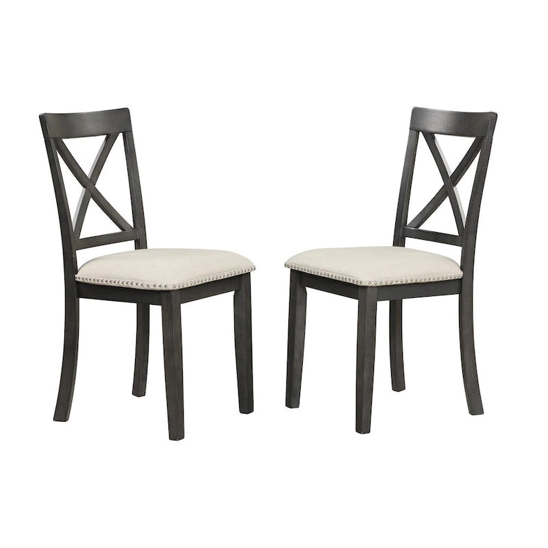 5-Piece Modern Wooden Dining Set with Round Table & Chairs
