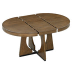 5-Piece Vintage Dining Set with Extendable Table & 4 Chairs