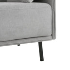 Modern 39.17 Upholstered Accent Chair with Solid Metal Legs and Pillow for Living Room