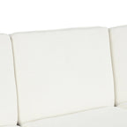 94.1 Chenille L-Shaped Futon Sofa with Adjustable Backrest & Reversible Chaise
