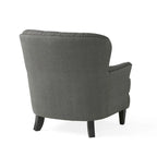 Modern 32.5 Upholstered Club Chair with Ottoman Set amd Nailheads for Living Room