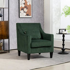 Emerald 26.77 Upholstered Arm Chair with Scooped Arms