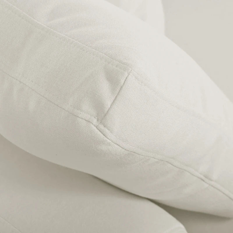 Divano Sezionale Moderno a U a 6 Posti Beige 134.40 con 2 Ampie Chaise Longue, Pouf Rimovibili e Cuscini Morbidi